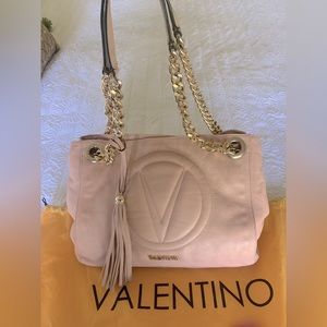 Valentino Blush Leather Tote